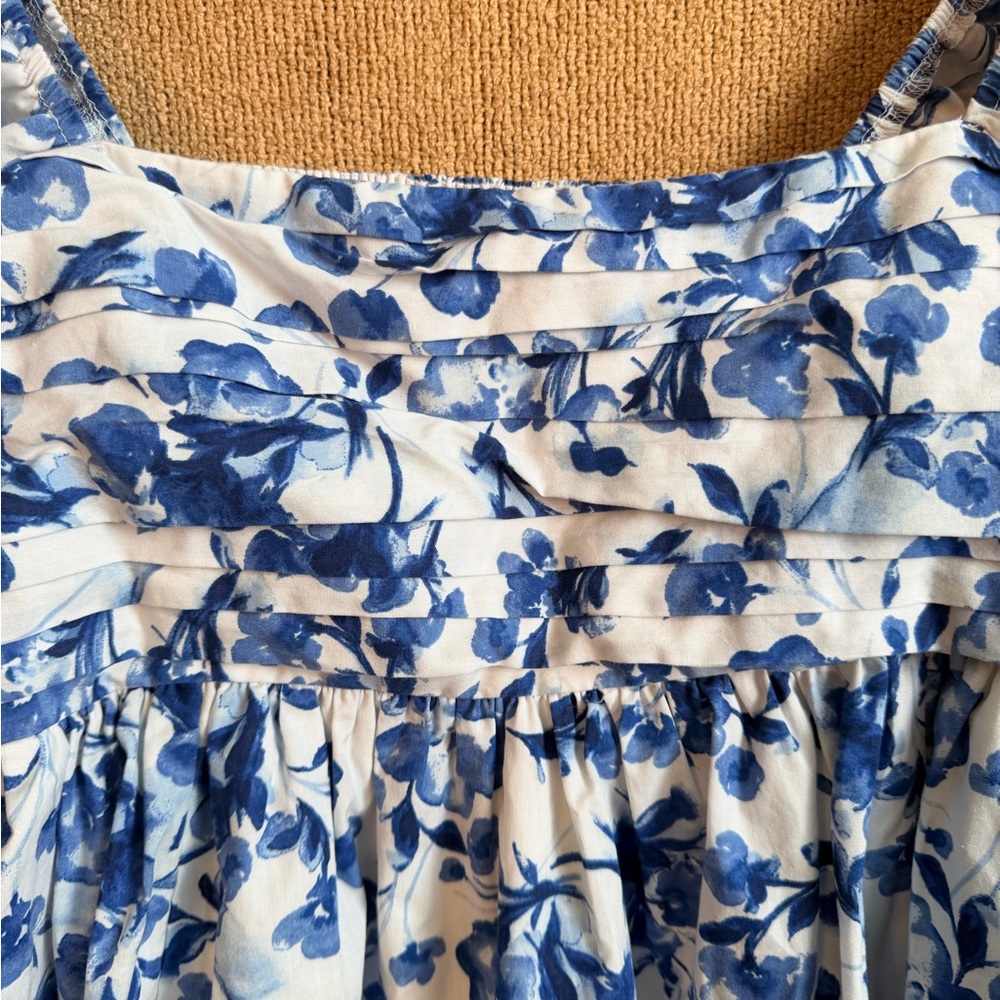 Abercrombie & Fitch Blue and White Floral Mini Dress - Picture 5 of 14